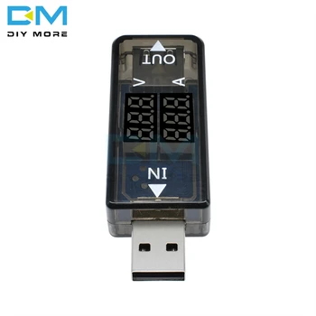 Mini 5V USB Prúd Napätie Meter nabíjačku Tester Voltmeter Ammeter Digitálny Detektor Červená Modrá Displej 3.3-18V 3A Pre Telefón Napájania