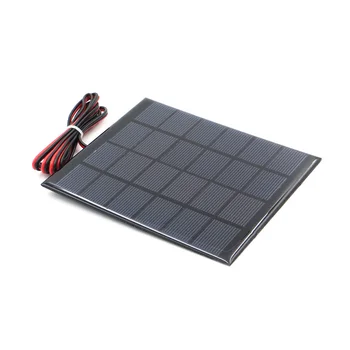 6V Solárny Panel s drôtom Mini Solárny Systém urob si sám Pre Batériu mobilného Telefónu Nabíjačku 0,6 W 1W 1.1 W 2W 3W 3.5 W 4,5 W Solárny