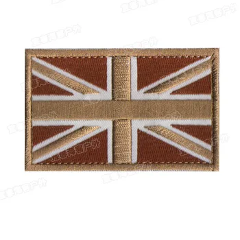 Spojené Kráľovstvo, veľká Británia Národnej Vlajky Výšivky Patch Odznaky Znak Vojenskej Armády 8*5 cm Príslušenstvo Háčika a Slučky Taktickej