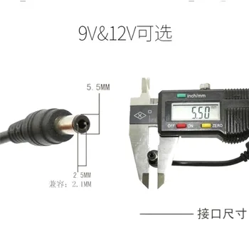 USB Power Boost Line USB DC 5V, aby DC 9V 12V Krok Kábel Modulu konektor Converter Adaptér napájací Kábel 5.5*2.1 mm Konektor