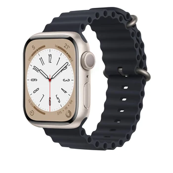 Ocean náramok pre Apple hodinky kapela 44 mm 40 mm 45 mm 41mm 49 mm 42mm 38mm smartwatch silikónové popruh iWatch Ultra series 7 6 3 se 8
