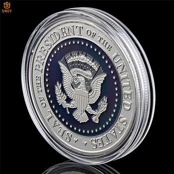 USA Veliteľ Šéf Bieleho Domu Socha Slobody 45th Prezident Donald Trump Strieborné NÁM Celebrity Pamätné Mince Collecte
