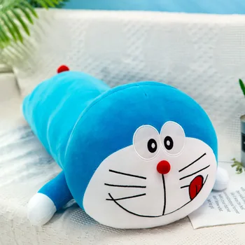 60 cm Doraemon Roztomilé Plyšové Hračky Jingle Mačka Bábika Byť Pokorený Komiksu, Japonskej Plyšové Bábiky Dlho Mačka Spí Vankúš Sofa Vankúš