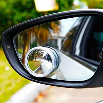 Auto 360 Stupeň Framless Blind Spot Zrkadlo Široký Uhol Kolo Vypuklé Zrkadlo Malé Okrúhle Strane Blindspot Spätné Parkovanie Zrkadlo