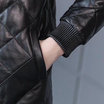 Jar, Jeseň Reálne Originálne Kožené Bundy Ženy Oblečenie 2020 kórejský Vintage Ovčej Kabát Streetwear Topy Abrigo Mujer ZT3624