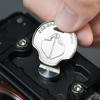 1PC Skrutkovač skrutkovača Mince Kľúč Kombinovaný Nástroj pre DSLR Fotoaparát Rýchle Uvoľnenie Doska pre Upevnenie Kamery Doska Štrbinový Skrutky