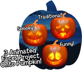 Led Horor Halloween Flash Hovorí Spev Animovaného Led Tekvica Lampa Hračka Premietacie Nočné Svetlo Projektora Garden Party Decor