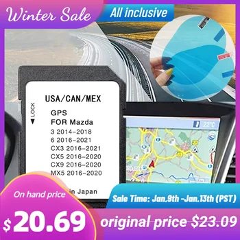 Sat Nav Navigačné SD Karty USA Kanada Mexiko Pre GPS Zariadenia Pre Mazda 3 6 CX3 5 9 MX5 Doprava Zadarmo