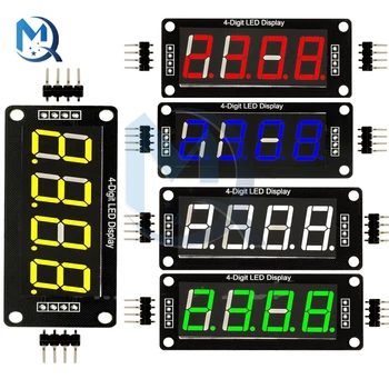0.56 palcový TM1637 LED Digitálny Displej Modul 4-Miestny, 7-Segment Digitálnych Trubice Biela/Červená/Žltá/Zelená/Modrá Pre Arduino Displeja Modul