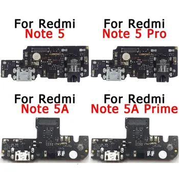 Originálne Nabíjací Port Pre Xiao Redmi Poznámka 5A Prime 5 Pro Poplatok Doske Konektor Usb Flex Kábel Zásuvka Výmena Náhradných Dielov