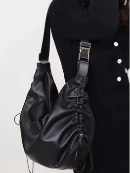 Dámske Kabelky Trend 2023 Harajuku Y2K Techwear Nylon Crossbody Tašky Pre Ženy Hobo Kožené Lolita Ramenný Goth Taška cez Rameno