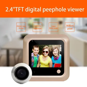 X5 Smart Home Zvonček Bezpečnostné Dvere Peephole Kamera Elektronické Mačacie Oko a HD pixelov TFT Farebný Displej Audio Zvonček