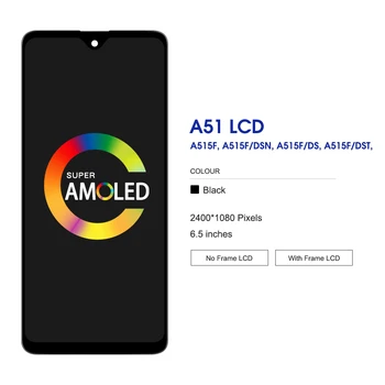 Super AMOLED Pre Samsung Galaxy A51 LCD A515F SM-A515F/DS A515F/DS A515F Displej Dotykový Displej Digitalizátorom. Pre A515 Displej