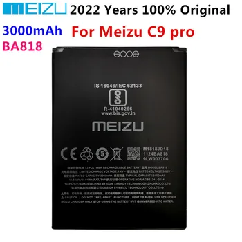 2022 Originálne Kvalitné 3000mAh BA818 Batérie Pre Meizu C9 pro Mobilného Telefónu, Batérie, Náhradné Batérie Bateria