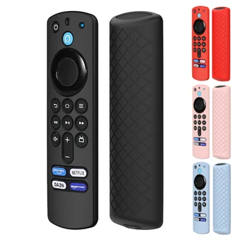 Silikónové Diaľkové Ovládanie Kryt Pre Amazon Požiaru TV Stick 4K 3. Gen 3. Generácie Kocka Shockproof Anti-Slip Diaľkové Chránič 2021