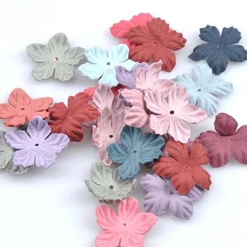 Zmiešané Umelé tkaniny Kvety Spp pre Svadobné Dekorácie DIY scrapbooking vysekávané 50pcs 30 mm CP1559