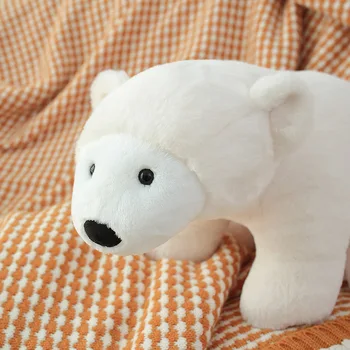 Mäkké 26 cm 50 cm Polar Bear Plyšové Hračky, Baby, Deti Upokojiť Spať Bábiku Zvierat Plnené Bábiky, Plyšové Hračky Narodeninám Darčeky pre Deti