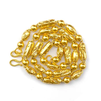 Luxusné Kópiu Pôvodného Real 18k Zlata Náhrdelník Jemné Šperky Čistý 999 24K Reťazca Originálne Pevné Zlato pre Mužov je ŠÉF Temperament