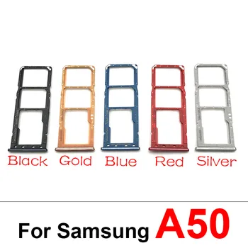 10Pcs/Veľa, Dual Sim Card, Držiak Pre Samsung Galaxy A10 A20 A30 A50 A305F A505F A305 A505 opravy časť