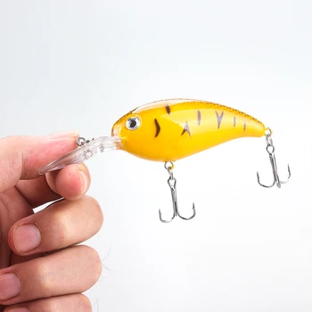 Žltá Float Crankbait 2022 Nové 10cm 14.5 g Rybárske Wobbler Plastové Pevného Návnad pre Basy Pstruh, Šťuka Lákať Morské Sladkovodné