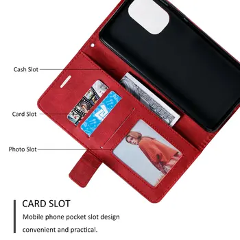 Poco M5s X4 X3 Pro X 3 NFC Premium Flip Prípade Kožené Business Knižné pre Xiao Poco F3 GT X 4 M M5 F4 M3 3X M4 Peňaženky Funda