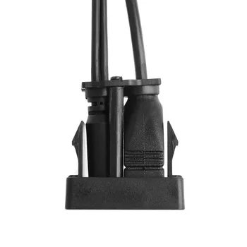 1M 3,5 mm USB, AUX Stereo Kábel Žena Na 2 RCA Male Auto Loď Technickú Flush Mount Drop shipping