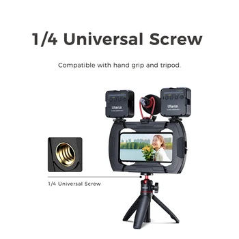 Pre Ulanzi Smartphone Vlog filmového umenia Prípade Bezdrôtový Rýchle Nabíjanie Handheld Video Stabilizátor Grip Stojan Pre iPhone 14 13 12 Pro