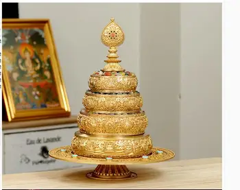 DOMÁCA svätyňa, oltár uctievanie bezpečnú ochranu veľa ŠŤASTIA Osem Sľubný Symboly Budhizmu high-grade Drahokam, Perla Manza doska
