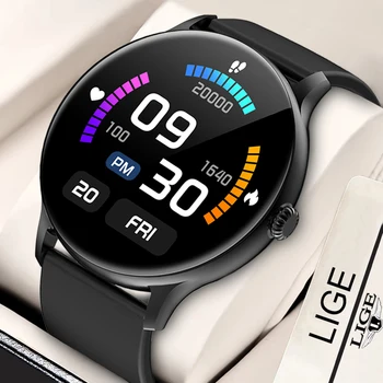 LIGE Nové Inteligentné Hodinky Ženy Muži Budík Športové Fitness Sledovanie Krvného Tlaku Spánku Bluetooth Hovor Smartwatch Pre Android iOS