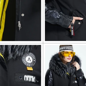 Astrid 2022 Zimné nový príchod ženy nadol bunda s kožušinou golier módny štýl s kapucňou dlhý zimný kabát ženy AR-3022