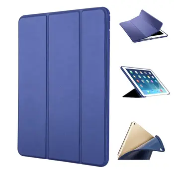Pre iPad Pro 9.7 Prípade A1673 A1674 A1675 Silikónové Mäkké Späť PU Kožené puzdro Smart Cover pre iPad Pro 9.7 Prípade