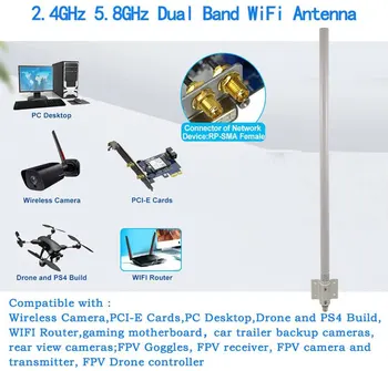2.4 G antény wifi 5.8 G wifi signál booster extender dual band anténa ubnt wavelink Rocket TP LINKl comfast AP anténa