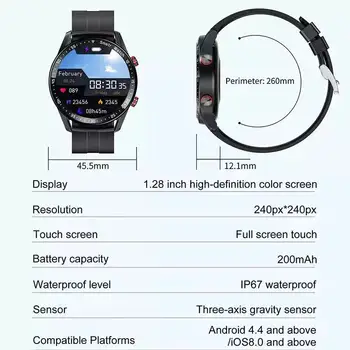 2022 Nové Pre HUAWEI Smart Hodinky Mužov Nepremokavé Šport Fitness Tracker Multifunkčné Bluetooth Hovor Smartwatch Muž Pre Android IOS