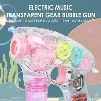 Výstroj Bublina Stroj bublifuk Hračky pre Batoľatá LED Elektrické Bublina Blaster Hračka pre Party Láskavosti Lete Hračky Vonkajšie Aktivity
