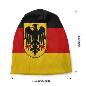 Nemecko Vlajka Kapoty Femme Módne Pletené Klobúk Pre Ženy, Mužov Zime Teplé Nemecký Vlasteneckej Čiapky Čiapky