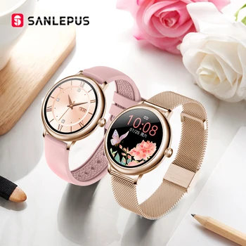SANLEPUS 2022 NOVÉ Módne dámske Smart Hodinky Luxusné Smartwatch Pre Android Apple, Vianočný Darček Pre Manželku, Priateľku Milenca