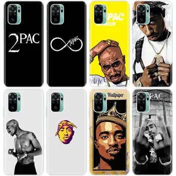 Rapper 2pac Tupac Silikónové Telefón puzdro pre Xiao Redmi Poznámka 10 9 Pro Max 10S 9S 8T 8 8A 9 9A 9C NFC 9T 7 Mäkké Pokrytie