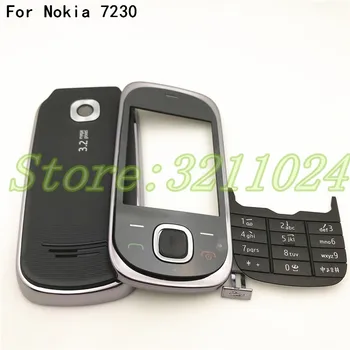 Top Kvalita Nové Pre Nokia 7230 Úplné Dokončenie Mobilný Telefón Bývanie Kryt Puzdro+Anglická Klávesnica +Logo