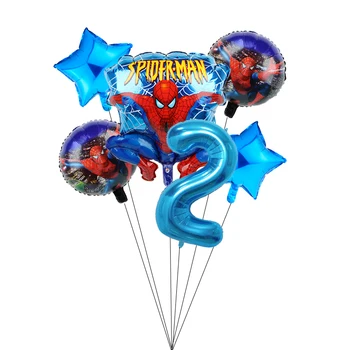 6pcs MARVEL Spiderman Strany Balóny 40