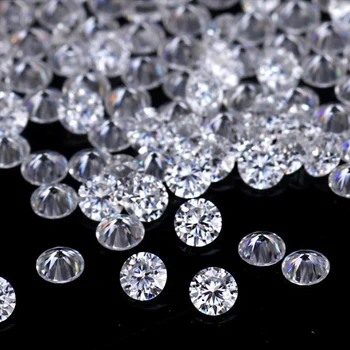 KNOBSPIN Voľné Moissanite Kamene 12ct na 30ct Okrúhly Tvar Rezu D VVS1 Lab Pestuje Diamond s STIAHNUŤ Certifikát Engravement Kód
