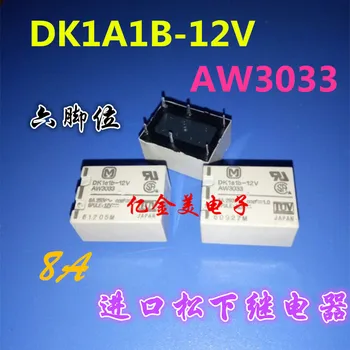 DK1a1b-12v AW3033 relé 12v dc / 8A / 250VAC šesť stôp jeden otvorený a jeden uzavretý