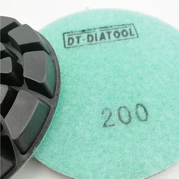 DT-DIATOOL 6units Dia 4 cm Diamond Betónu a leštenie Špirála turbo typ Brúsneho disky na betónové podlahy Dia 4