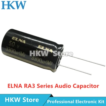 6pcs ELNA RA3 Série 50 3300UF 18X35MM Elektrolytický Kondenzátor 3300UF50V 3300UF50V 18*35mm