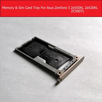 Zásuvka na Kartu Sim Slot Pre Asus Zenfone 3s MAX X00GD zc521tl Pamäťovú kartu, Držiak Konektora Pre Zenfone 4 ZC500TL Sim-kartu Adaptér