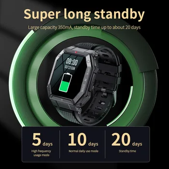 LIGE 2022 Smart Hodinky Mužov 1.85 Palcový Full Touch Náramok Fitness Tracker Športové Hodinky Bluetooth Smart Call Hodiny Mužov Smartwatch