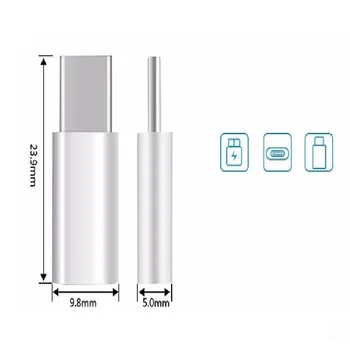 USB Adaptér USB C Micro USB OTG Kábel Typu C Converter pre Macbook Samsung Galaxy S8 S9 Huawei p20 pro p10 OTG