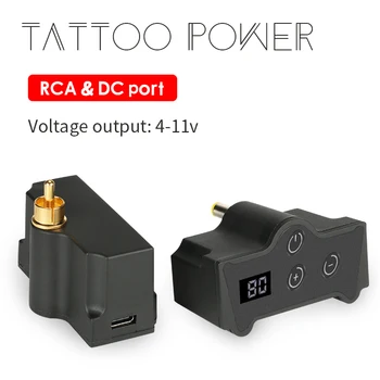 Profesionálny Bezdrôtový Tetovanie Power Mini RCA&DC&Audio 3,5 mm Jack Upgrade Digitálne Nové Dotyk Tetovanie Batérie Zariadenia Dodávky
