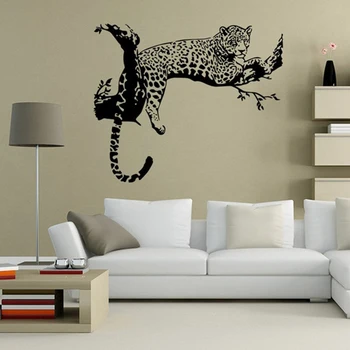 2022 Nový Príchod Čierna Farba Wild Veľké Leopard Zvierat Stenu, Nálepky Tiger Stenu Odtlačkový Art Nástenné Domova veľkoobchod