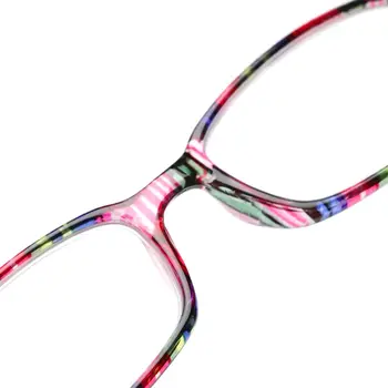 Unisex Tlač Prúžok Vision Care Prenosné Diopter Okuliare Retro Okuliare Na Čítanie Rám Presbyopic Okuliare