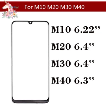 Pre Samsung Galaxy M10 M20 M30 M40 Dotykový Displej Predné Sklo Panel LCD Vonkajší Displej Objektív M105 M205 M305 M405 Náhradné Sklo